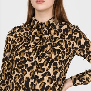 Scotch and soda leopard blouse - like new